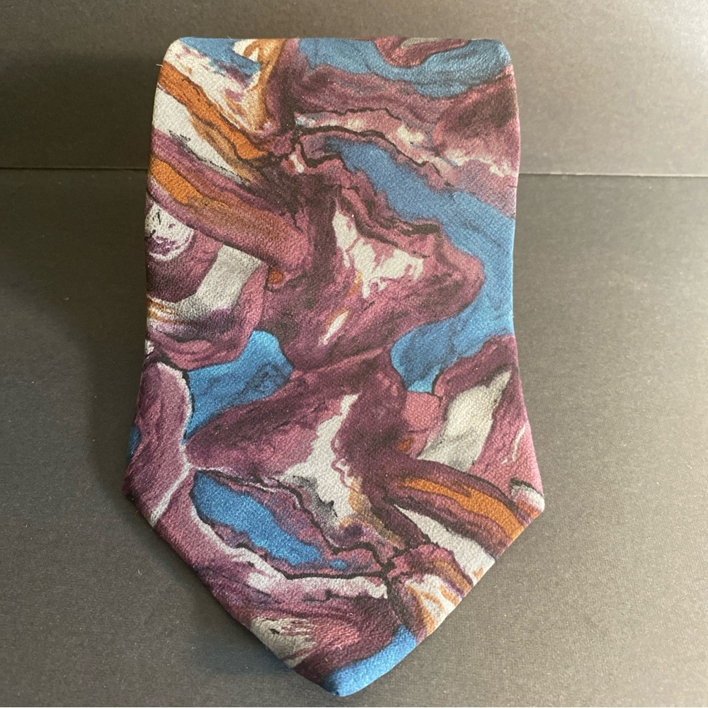 Jerry Garcia 100% Silk Tie - "Malachite Valley" from Collection Seven
